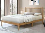 Flintshire Padeswood 4ft Small Double Oak Finish Wooden Bed Frame Thumbnail