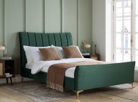 Birlea Clover 4ft6 Double Green Velvet Fabric Bed Frame Thumbnail