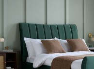 Birlea Clover 4ft Small Double Green Velvet Fabric Bed Frame Thumbnail