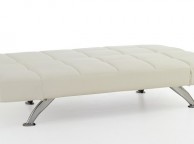 Serene Venice Orchard White Faux Leather Sofa Bed Thumbnail