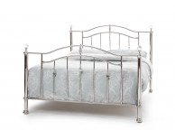 Serene Ashley 4ft Small Double Nickel Metal Bed Frame with Crystals Thumbnail