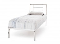 Serene Zeus 3ft Single Nickel Metal Bed Frame Thumbnail