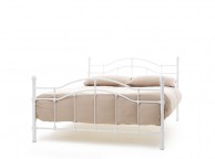 Serene Paris 4ft6 Double White Gloss Metal Bed Frame Thumbnail