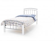 Serene Tetras 3ft Single Silver and White Metal Bed Frame Thumbnail