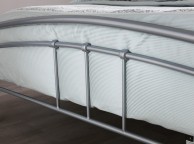 Serene Tetras 3ft Single Silver and White Metal Bed Frame Thumbnail
