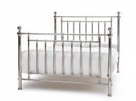 Serene Solomon 5ft King Size Nickel Metal Bed Frame Thumbnail