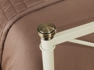 Serene Pasha 5ft King Size Ivory Metal Bed Frame Thumbnail
