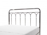 Serene Shilton 6ft Super King Size Antique Nickel Metal Headboard with Crystals Thumbnail