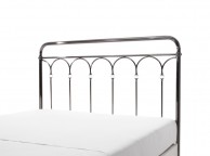 Serene Shilton 4ft6 Double Antique Nickel Metal Headboard with Crystals Thumbnail