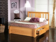 Limelight Vesta 4ft6 Double Oak  Bed Frame with Drawers Thumbnail