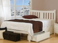 Sweet Dreams Kingfisher 3ft Single White Painted Wooden Bed Frame Thumbnail