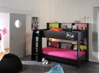 Parisot High Tek 5 Childrens Black Bunk Bed Thumbnail