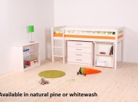 Thuka Hit 25 Childrens Mid Sleeper Bed Frame Available in Natural or Whitewash Thumbnail