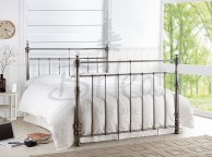 Birlea Georgina 5ft King Size Brushed Nickel Metal Bed Frame with Crystals Thumbnail