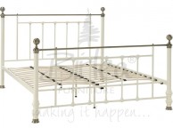 Birlea Charlotte 4ft 6 Double Cream Metal Bed Frame Thumbnail