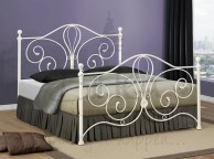 Birlea Florence 4ft6 Double Metal Cream Bed Frame Thumbnail