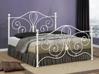 Birlea Florence 5ft King Size Metal Cream Bed Frame Thumbnail