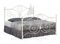 Birlea Florence 5ft King Size Metal Cream Bed Frame Thumbnail