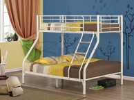 Birlea Nexus Cream Metal Triple Sleeper Bunk Bed Thumbnail