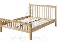 Birlea Saunton 4ft Small Double Solid Oak Bed Frame Thumbnail