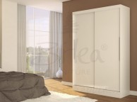 Birlea Lynx White with White Gloss Sliding Door Wardrobe Thumbnail