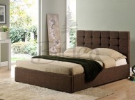 Birlea Isabella 5ft King Size Brown Upholstered Fabric Ottoman Bed Frame Thumbnail