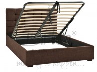 Birlea Isabella 6ft Super King Size Brown Upholstered Fabric Ottoman Bed Frame Thumbnail