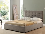 Birlea Isabella 4ft6 Double Grey Upholstered Fabric Ottoman Bed Frame Thumbnail