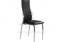 Birlea Croydon Glass Dining Table Set with Four Chairs - Black Thumbnail