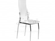 Birlea Croydon Glass Dining Table Set with Four Chairs - White Thumbnail