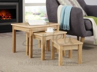 Birlea Cambridge Oak Veneer Nest of Tables Thumbnail