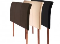Limelight Nova 4ft 6 Double Brown Faux Leather Headboard Thumbnail