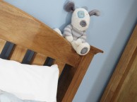 Serene Eleanor 5ft King Size Oak Finish Wooden Bed Frame with Low Footend Thumbnail