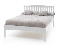 Serene Eleanor 6ft Super King Size White Wooden Bed Frame with Low Footend Thumbnail