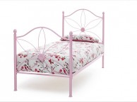 Serene Daisy 3ft Single Pink Metal Bed Frame Thumbnail