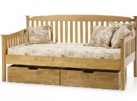 Serene Eleanor 3ft Single Oak Wooden Day Bed Frame Thumbnail