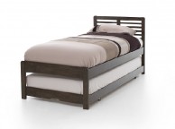 Serene Esther 3ft Single Walnut Finish Wooden Guest Bed Frame Thumbnail