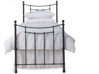 OBC Winchester 3ft Single Satin Black Metal Bed Frame Thumbnail