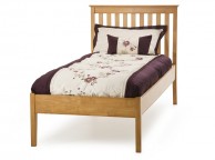 Serene Grace 3ft Single Cherry Wooden Bed Frame with Low Foot End Thumbnail