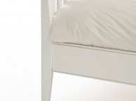 Serene Grace 4ft6 Double White Wooden Bed Frame with Low Foot End Thumbnail