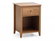 Serene Grace 1 Drawer Wooden Cherry Bedside Cabinet Thumbnail