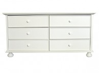 GFW Versailles 6 (3+3) Drawer White Chest Thumbnail