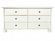 GFW Versailles 6 (3+3) Drawer White Chest Thumbnail
