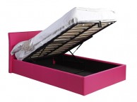 GFW Jasmine 3ft Single Hot Pink Ottoman Storage Bed Thumbnail