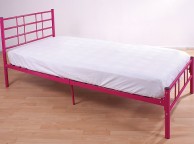 GFW Morgan 3ft Single Pink Metal Bed Frame Thumbnail