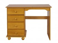 GFW Hampshire 4 Drawer Solid Honey Pine Dressing Table Thumbnail