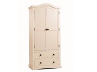 Core Quebec 2 Door 2 Drawer Cream Wardrobe Thumbnail