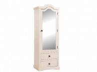 Core Quebec Mirror Door 2 Drawer Cream Wardrobe Thumbnail