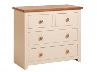 Core Jamestown 4 (2 + 2) Drawer Cream Chest Thumbnail