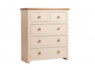 Core Jamestown 5  (3 + 2) Drawer Cream Chest Thumbnail